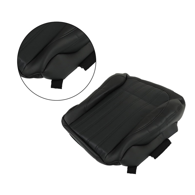 ANTUKO Driver Bottom Leather Seat Cover Black Replacement for 2013-2016
