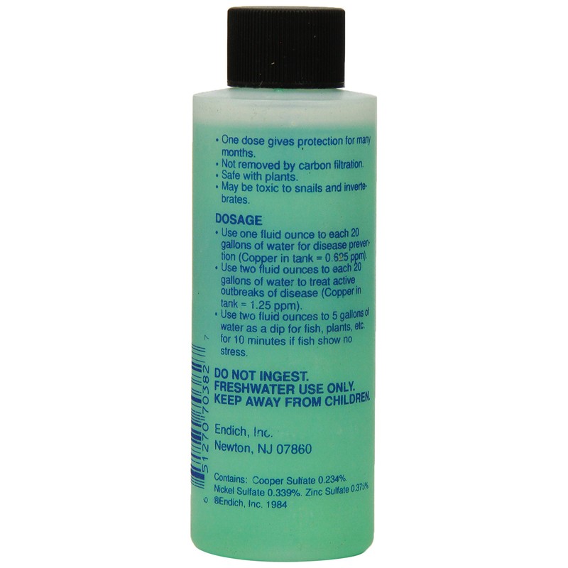 Copper Power (Endich) ACP0004G Green Treatment for Freshwater Fish, 4-Ounce