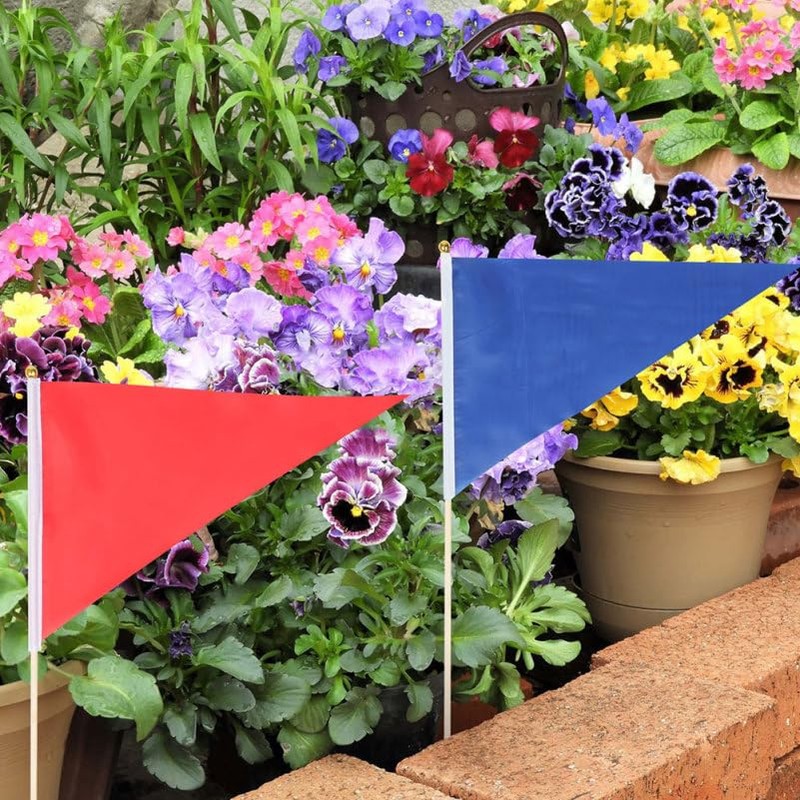 POPETPOP Bunting Flags, Pack of 10 Mini Hand Hold Flag,