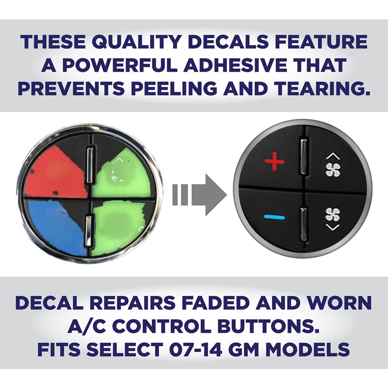 EcoAuto AC Dash Button Repair Kit for Select GM Vehicles