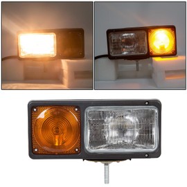 KUAFU Snow Plow Lights Compatible with Truck Pickup Replacement For 64261-4 505K Universal Lamp Headlight Turn Signal 2 Pcs