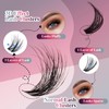 Mayhug Lash Cluster Kit 144 Pcs, 3D Lash Clusters 8-18/D