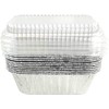 Handi-Foil 1 lb. Aluminum Foil Mini-Loaf/Bread Baking Pan w/Clear Low
