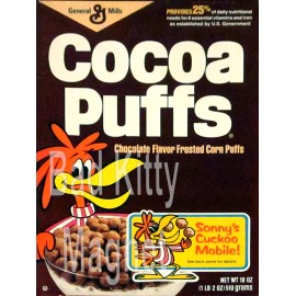 Cocoa Puffs Vintage Cereal Box High Quality Metal Fridge Magnet 3x4 7579