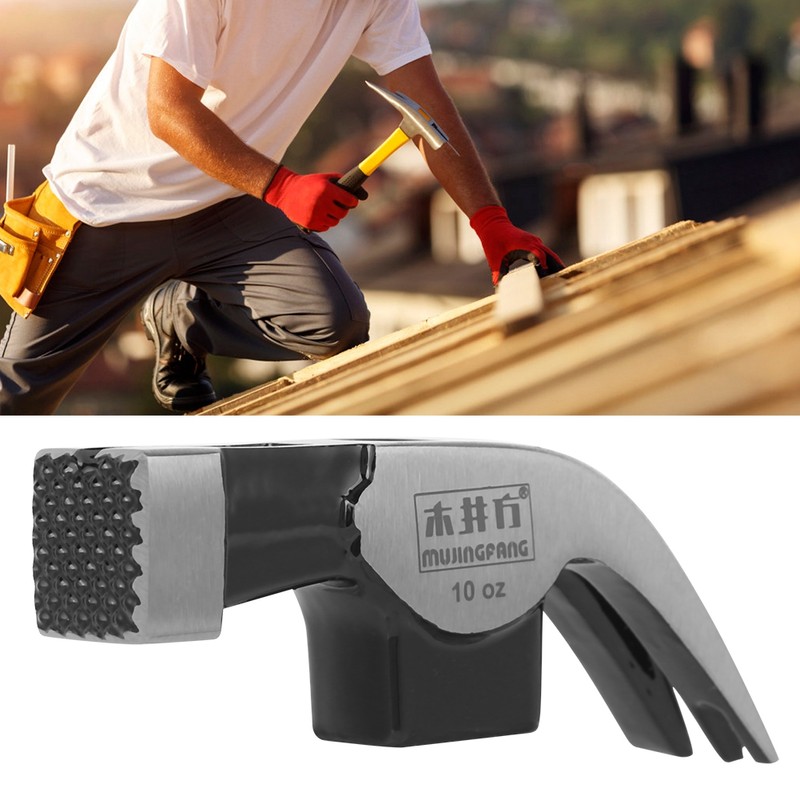 10oz Bend Angle Double Fork Carpenter Claw Hammer Head for