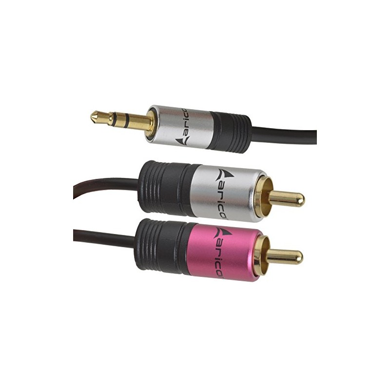 aricona 3.5mm Jack to 2 x RCA Jack Stereo Audio