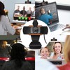1080P HD Cámara Web, MTQ Webcam PC con Microfono,Cámara de