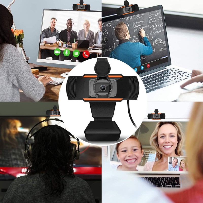 1080P HD Cámara Web, MTQ Webcam PC con Microfono,Cámara de