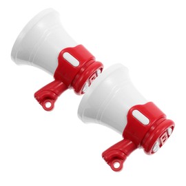ifundom 2pcs Handheld Mini Megaphone Keychain Toy for Boys and Girls Sound Cheerleading Horn Portable Loud Speaker for Party Favors Backpack Tags and DIY Projects