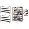 KIMBORA 4 Tier Long Shoe Rack for Closet, Wide Shoe