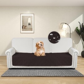 DUJUIKE 100% Waterproof Sofa Cover for Dog, Dog Bed Cover, Dog Bed Cover Protector, Couch Furniture Protector for Children, Dog, Cat (Camel, 76-180 cm (1 Pack)) (Coffee, 76-180cm(1 Pack))
