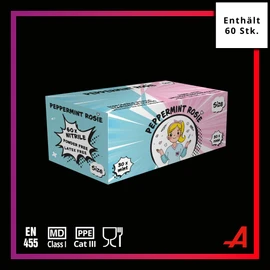 Nitrile Gloves Mint Pink Mix Colours 60 Pieces/Box Large Powder Free