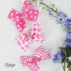 Plaid Hair Bow Hair Clip 6 Inch Checkered Bow Hair