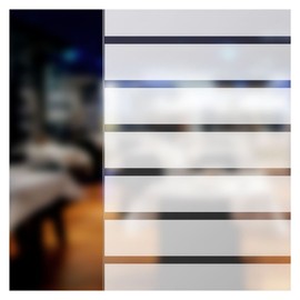 BDF BLP Decorative Window Film Blind Plus (1 3/4 Inch Wide Stripes) - 36in X 15ft