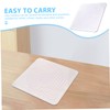 Tofficu Transparent Square Acrylic Clay Pressing Board with Rounded Corners