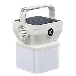 V.C Formark Camping Lantern, IPX4 Splash-Resistant & Solar Charging - 1000LM with Digital Display, Portable Light for Camping, Hiking, Emergencies