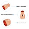 PATIKIL 9/16" to 3/8" ID Copper Reducer, 2pcs 99.9% Pure