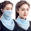 Multi Purpose Chiffon Face Scarf - Reusable Face Cover with