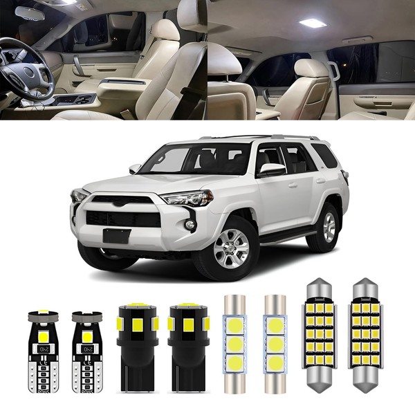 Bllatta 18pcs Super bright White 6000K LED Interior Light Kit