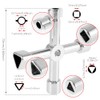 6-Piece Multi-Function Electric Cabinet Key Set