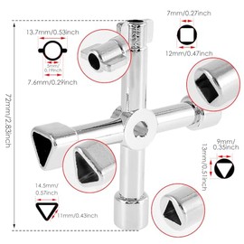 6-Piece Multi-Function Electric Cabinet Key Set