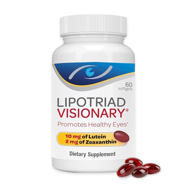Lipotriad Visionary Eye Vitamins – 60 Capsules – Lutein and