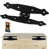 KOTARBAU® Hinges Folding H-Shape 20.5 x 10 cm Shutter Hinge