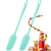Patelai Long Handle Silicone Jar Spatula Non-Stick Rubber Scraper Heat