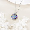 Tree of Life Birthstone Necklace for Women 925 Sterling Silver