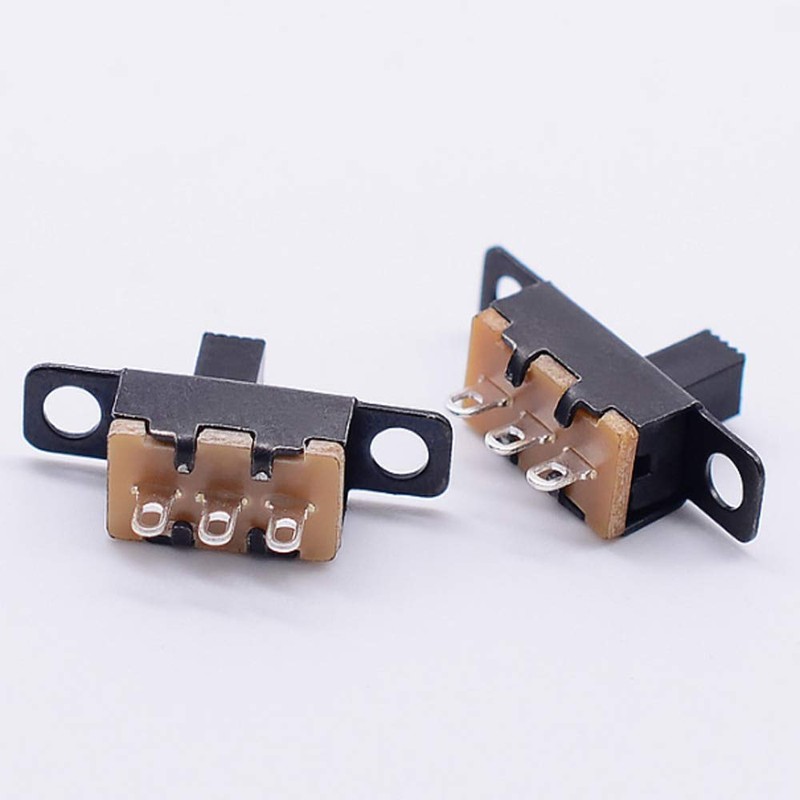 Gebildet 50pcs Mini Toggle Switch SPDT Slide Switch 0.5A 50V