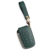 Hontumax Genuine Leather Key Fob Cover Case for Toyota Corolla