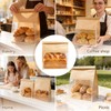 MTOPHLS 20 Pack Large Paper Bread Loaf Bags with Tin