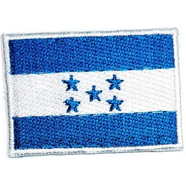Mini Small Flag 1.2X1.7 Inch. Honduras Flag Country Patch Embroidered Military Tactical Flag Patches Badge Repair Patches for Hats, Jackets, Shirts, Vests, Shoes, Jeans (06)