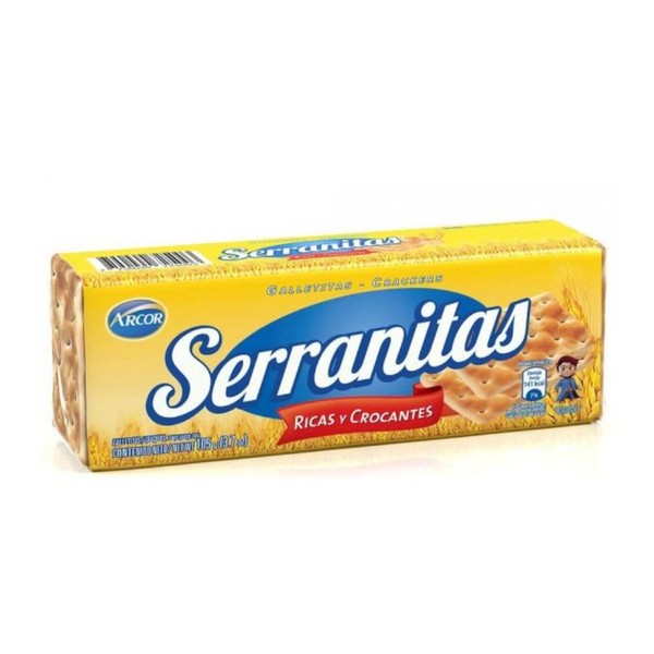 Arcor Serranitas Galletitas de Agua Ricas & Crocantes Classic Crackers by Arcor, 105 g / 3.7 oz (pack of 3)