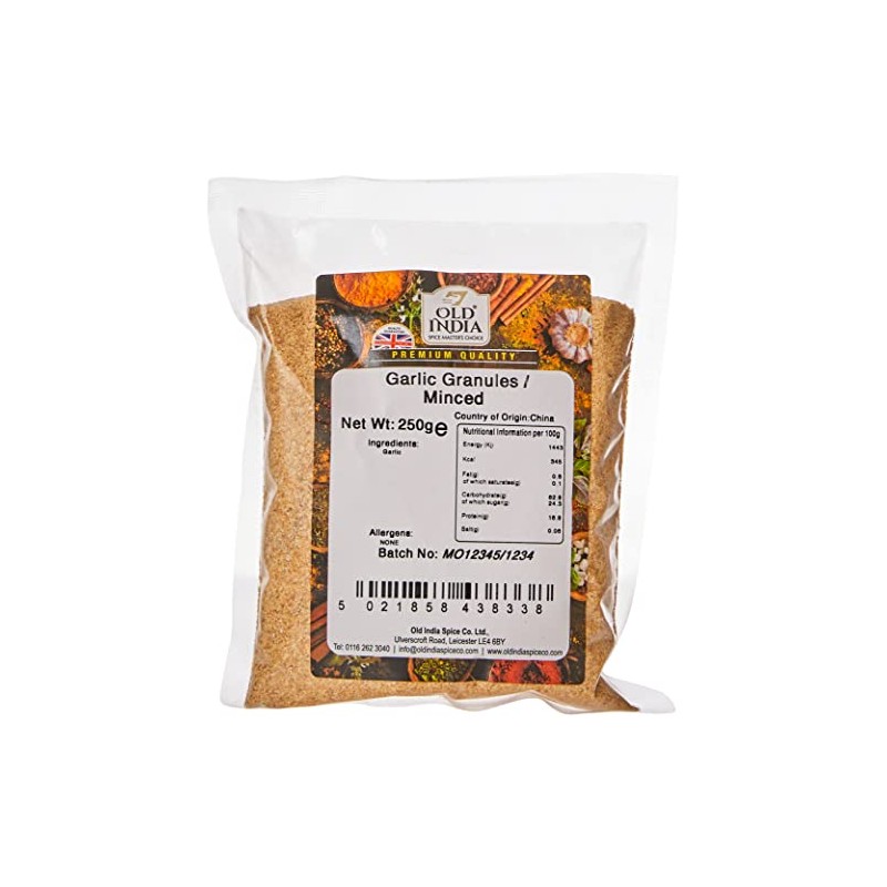 Old India Garlic Granules / Minced 250g
