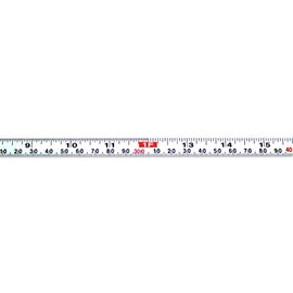 Metal Adhesive Backed Ruler – 1/2 Inch Wide X 1.2 Meters (4 Feet) Long – Left to Right – Fractional/Metric – 1/16” and 1mm Grads