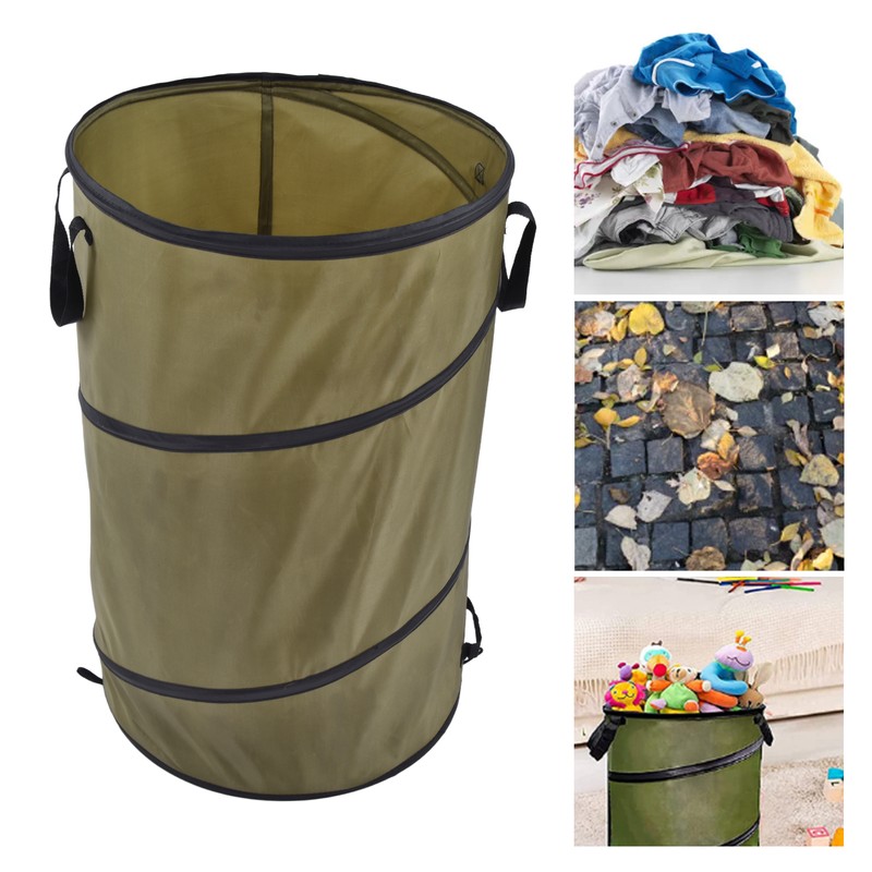 113L Collapsible Trash Can 30 Gallon Recycling Large Leaf Garbage