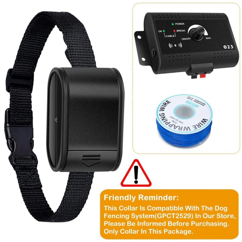 Electric Dog Fence System with Collar Receiver Only Wire Pro