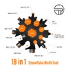 Pole Tip Snowflake and Credit Card Multitool Plus - 46