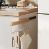 2 Pack Pull Out Closet Hanger with 8 Hooks,Valet Rod