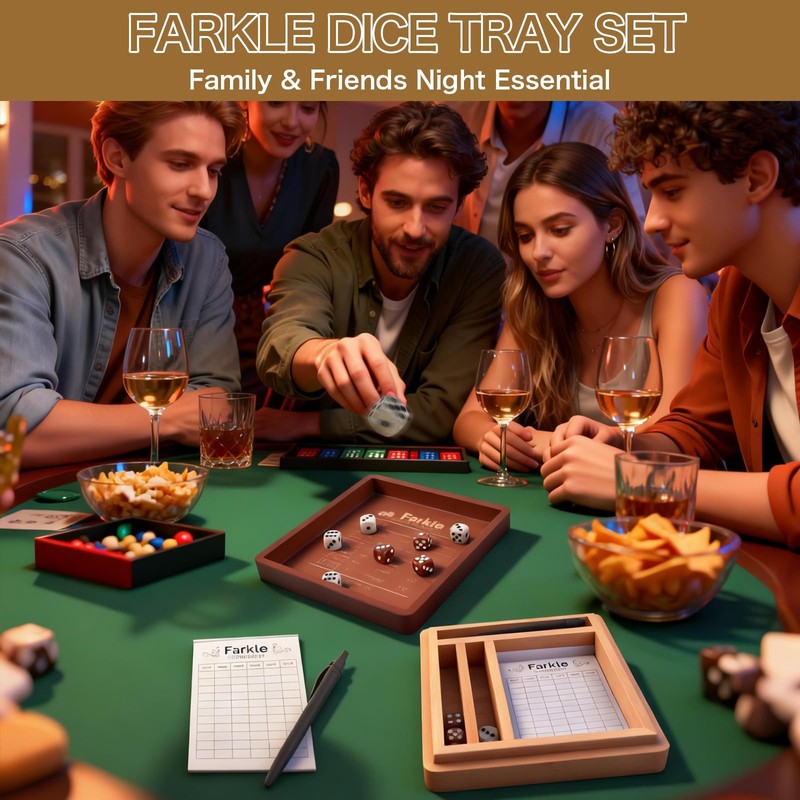 Farkle Dice Tray and Storage Case – Deluxe Farkle Classic
