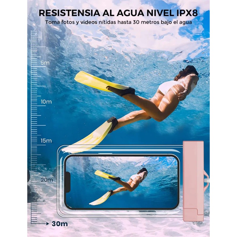 Fundas Para Celular Impermeable Bolsa Protectora Estuche Sumergible Al Agua