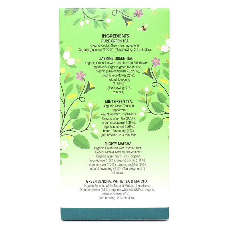 English Tea Shop Supreme Green Tea Bag Sachets, 20-Piece
