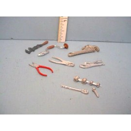 Reynolds Miniature Handyman's Tool Set #4 (7 pc) Reynolds Metal Non-Working  1/12th Sc