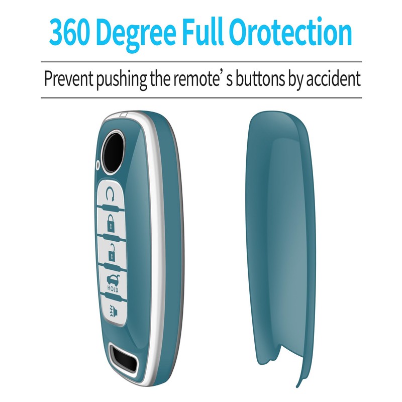 Tukellen for Nissan Key Fob Cover, Premium TPU Plated Case