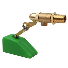 1/2 Inch Brass Water Float Valve with Adjustable Arm, Automatic Fill Feed Water Tank Float Ball Valve for Ponds, Livestock Water Trough, Aquariums, Aquaculture, Hydroponics and Reservoir