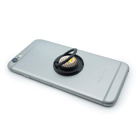 The Peeping Yellow Peep in Window with Blinds Mobile Smart Phone Finger Ring Grip Holder Stand