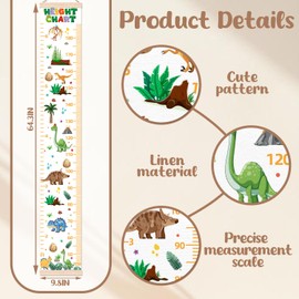 Baby Height Growth Chart, Dragon Theme Decor Height Chart for Boys Girls, Cute Pattern Height Measurement for Bedroom Wall Art, Growth Chart for Toddler Room School Decor