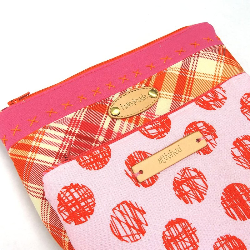 Dritz 755 Oval Leather Label, "handmade"