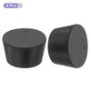 sourcing map Rubber Tapered Plug 37mm to 45mm Solid Test